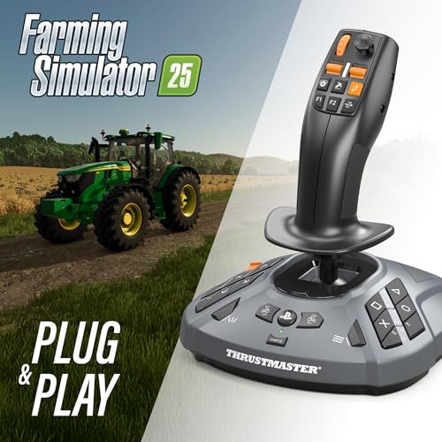 SimTask Steering Kit with Adjustable Clamp and Spinner Knob for Truck and Farm Simulation Gaming J334