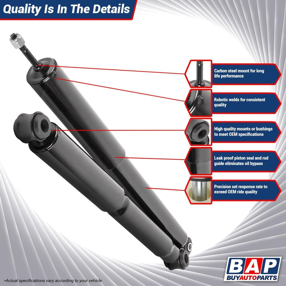 Rear Air Shock Set for Chevy Tahoe Suburban Avalanche GMC Yukon Cadillac Escalade Z55 Autoride 2000-2014 E4972