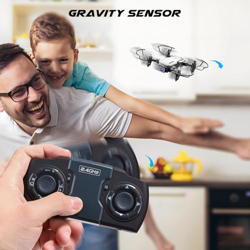 Mini Drone with Camera 720P HD FPV, Foldable RC Quadcopter with 2 Batteries C2480