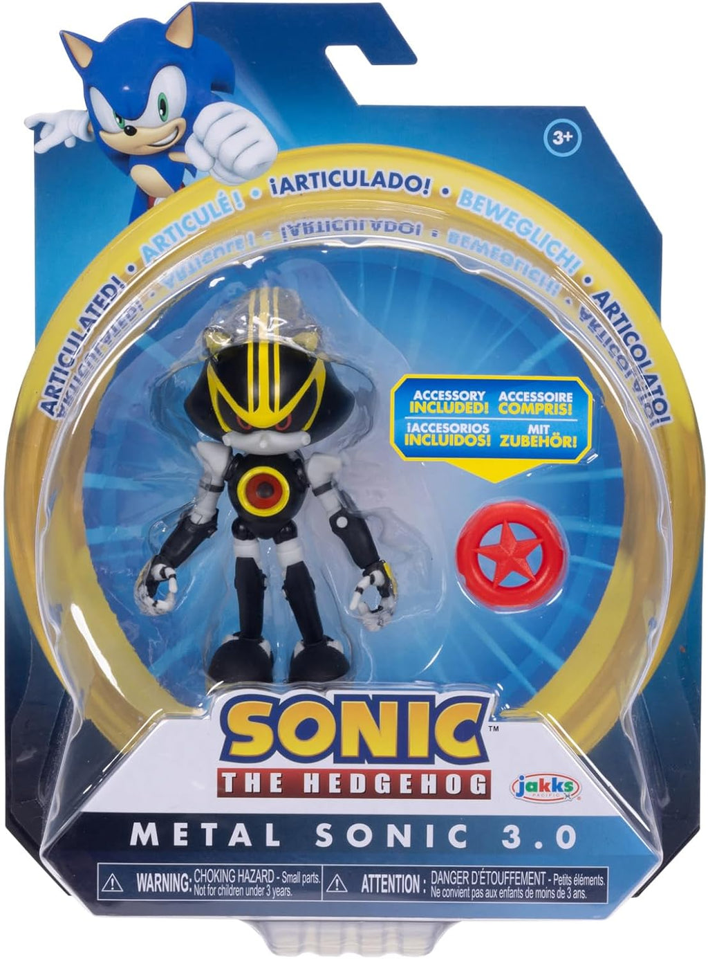 Metal Sonic 3.0 Action Figure with Red Star Accessory M92481