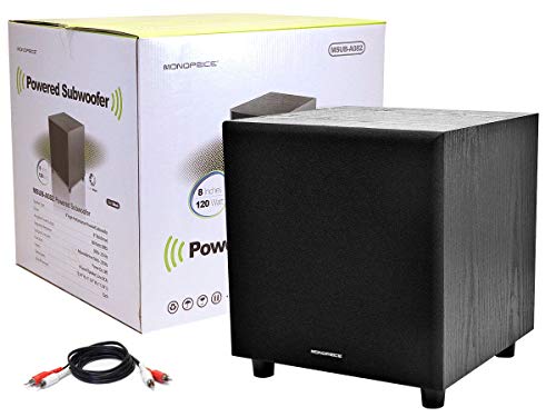 60-Watt Powered Subwoofer 8 Inch for Studio and Home Theater V205545