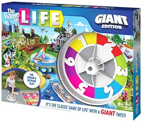 Giant Edition Family Board Game with Oversized Gameboard Cards Spinner U7841