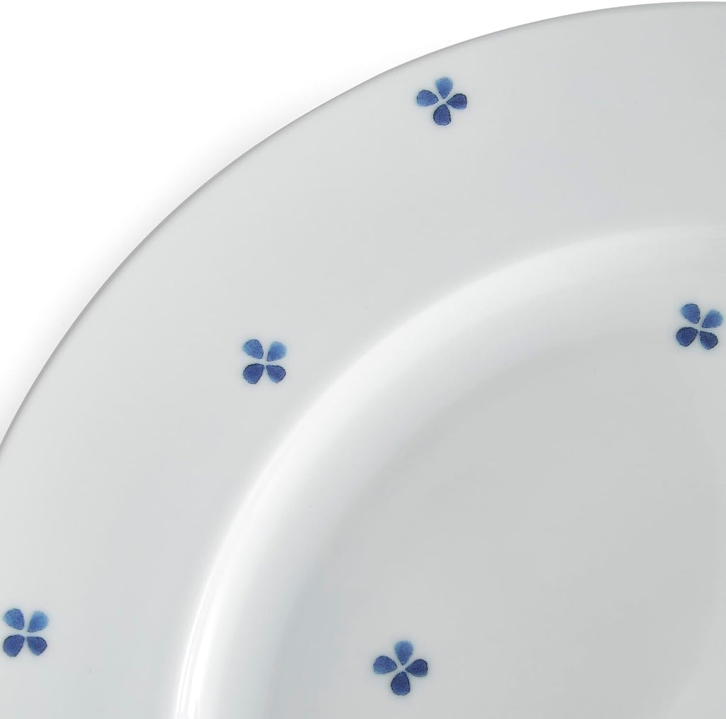 Blue Indigo Dinnerware Set 16 Piece Porcelain, Floral Design, Service for 4 M231528