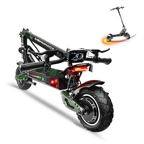 1200W Electric Scooter for Adults, 35 MPH, 50 Miles Range, Dual Suspension, 10" Fat Tires X7564