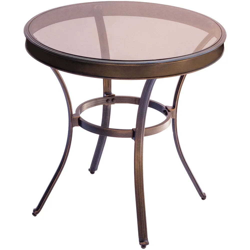 3-Piece Bistro Set with Glass-Top Table Q411