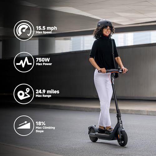 Electric Scooter for Adults, 15.5 mph Top Speed, Front Suspension C332250