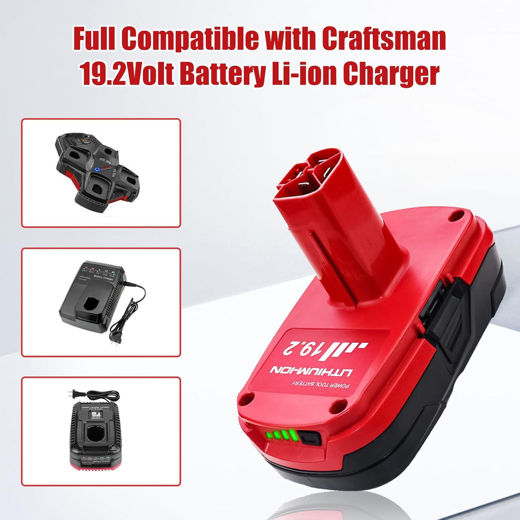 2 Pack 3.0Ah 19.2V Lithium Ion Replacement Battery Y530834