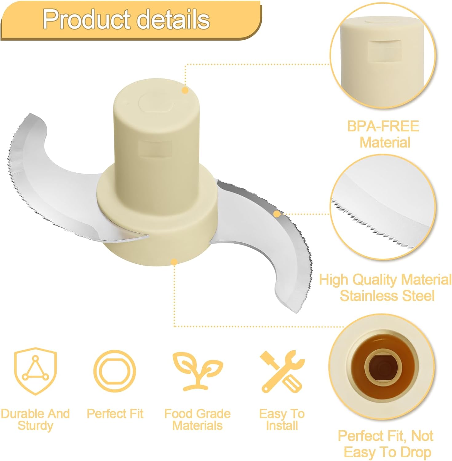 Stainless Steel Chopping Blade for 14 Cup Food Processor X12464