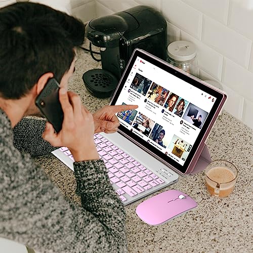 10 inch 2 in 1 Tablet with Keyboard Mouse Case Stylus, 8GB+64GB, IPS Touch Screen G53405
