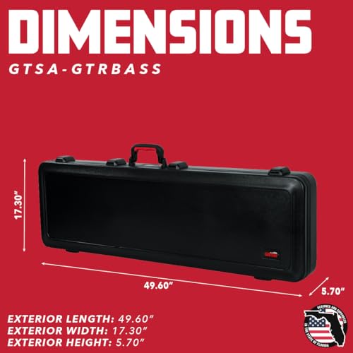 Molded Flight Case for Strat/Tele Style Electric Guitars with TSA Locking Latch U665