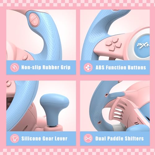 Racing Wheel for PC, PS4, PS3, Xbox Series X|S, Xbox One with Pedal O672481