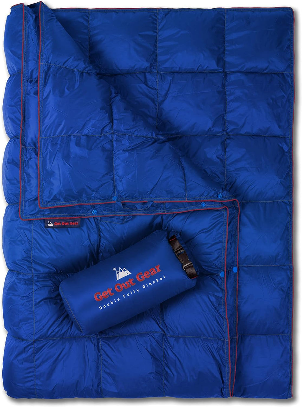 Double Puffy Camping Blanket - Packable, Lightweight, Water-Resistant Z5138