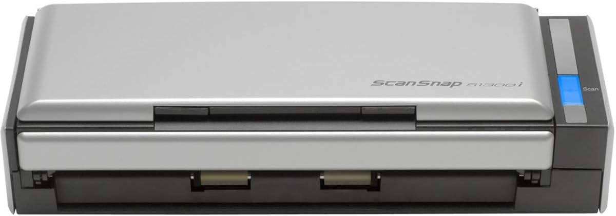 Fujitsu ScanSnap S1300i Portable Color Duplex Document Scanner for Mac or PC, Classic