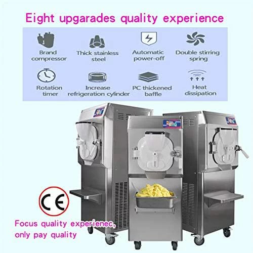 Commercial Hard Ice Cream Machine, Italian Water Ice Machine, Batch Freezer 14L W75511