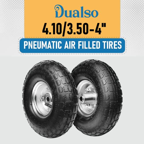 10" Pneumatic Utility Tire and Wheel with 5/8" Axle Bore, 2 Pack K21825