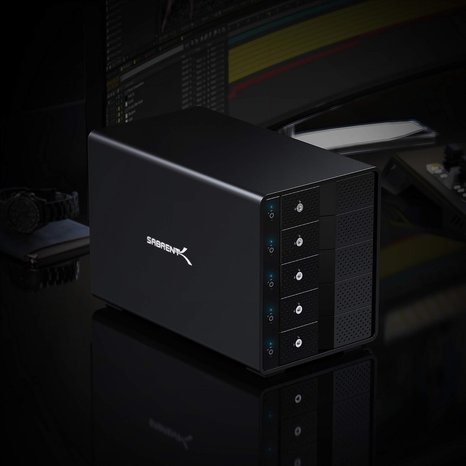 USB 3.0 to SATA Dual Bay External Hard Drive Docking Station for 2.5/3.5in HDD SSD with Cloner Function J42226