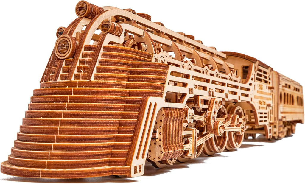 3D Wooden Puzzle Train Model Kit for Adults and Kids V355