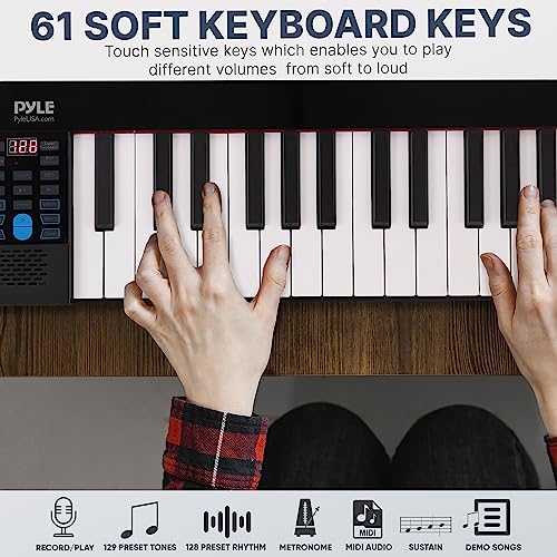 Portable 88-Key Digital Piano Keyboard with Bluetooth R223