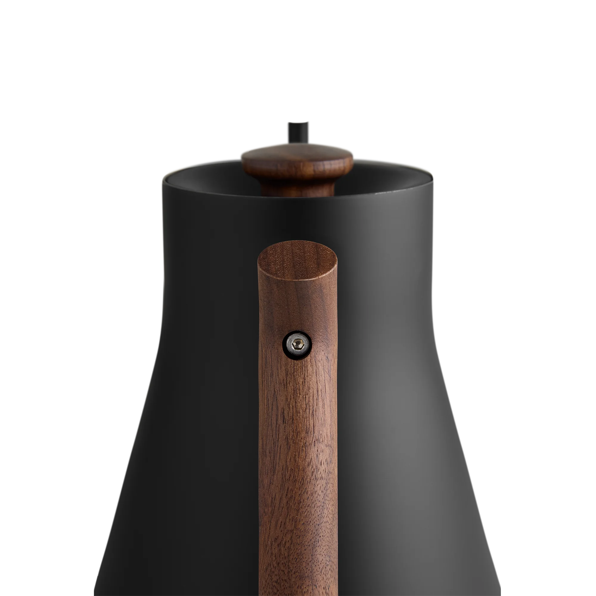 Electric Pour Over Kettle, Matte Black with Walnut Handle T24529