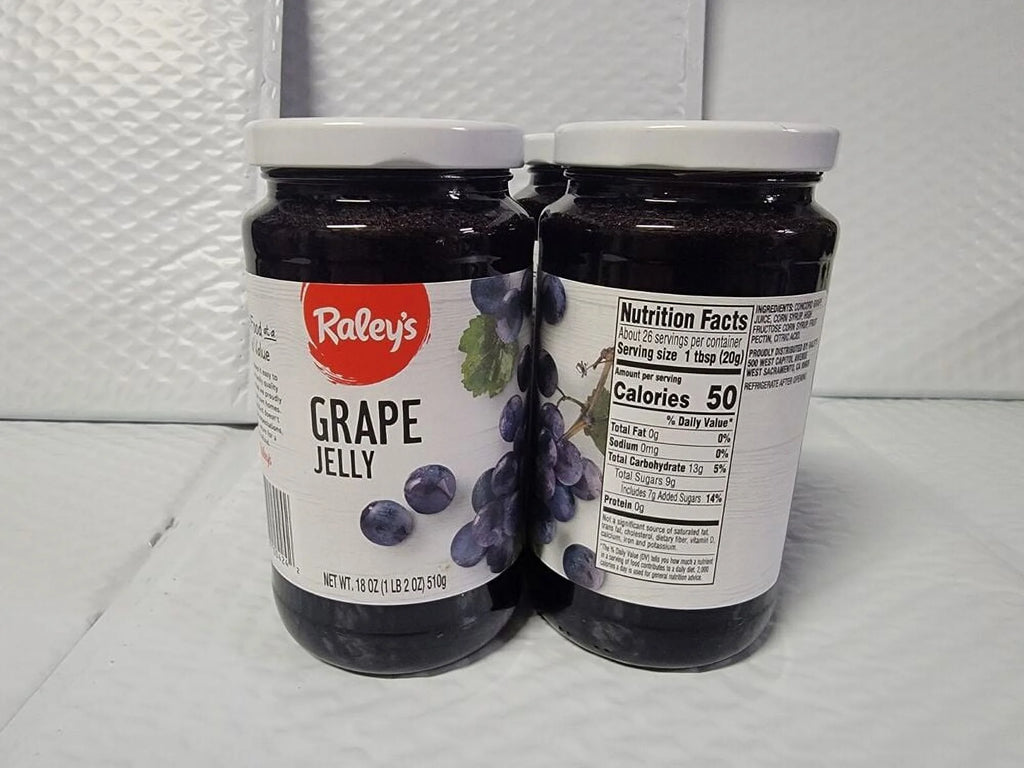 Grape Jelly 18 Oz (Pack of 4) in Glass Jars V662