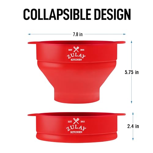 Microwave Popcorn Popper, BPA-Free Silicone Collapsible Bowl U68130
