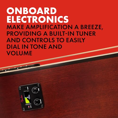 Acoustic Electric Guitar with Built-in Tuner and Tone Controls H2979