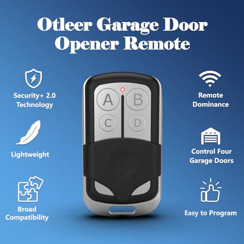 Garage Door Opener Remote with Keychain, 4 Button, 1 Pack N574