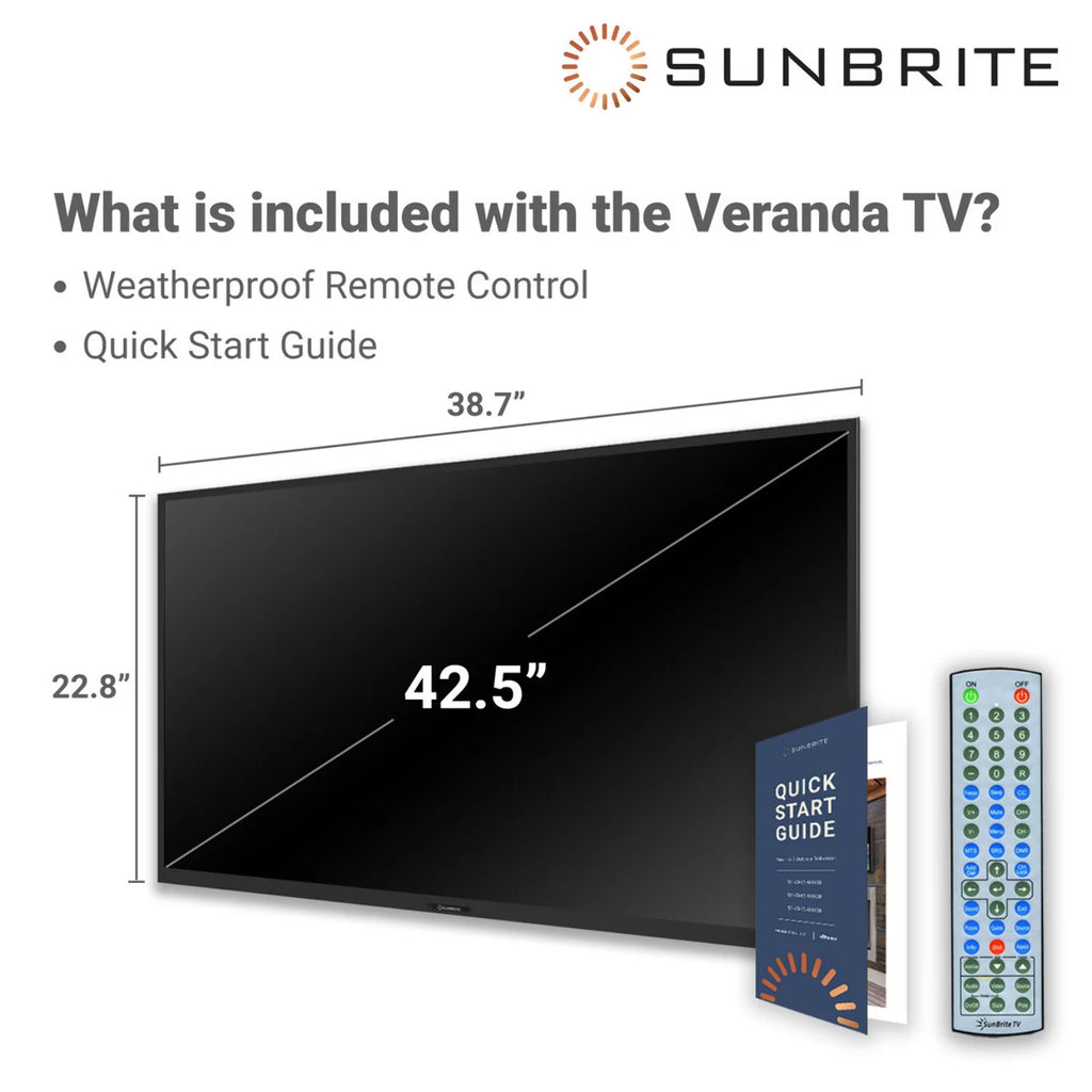 55-inch Full Shade Outdoor TV 4K Ultra HD HDR Weatherproof Television E836692