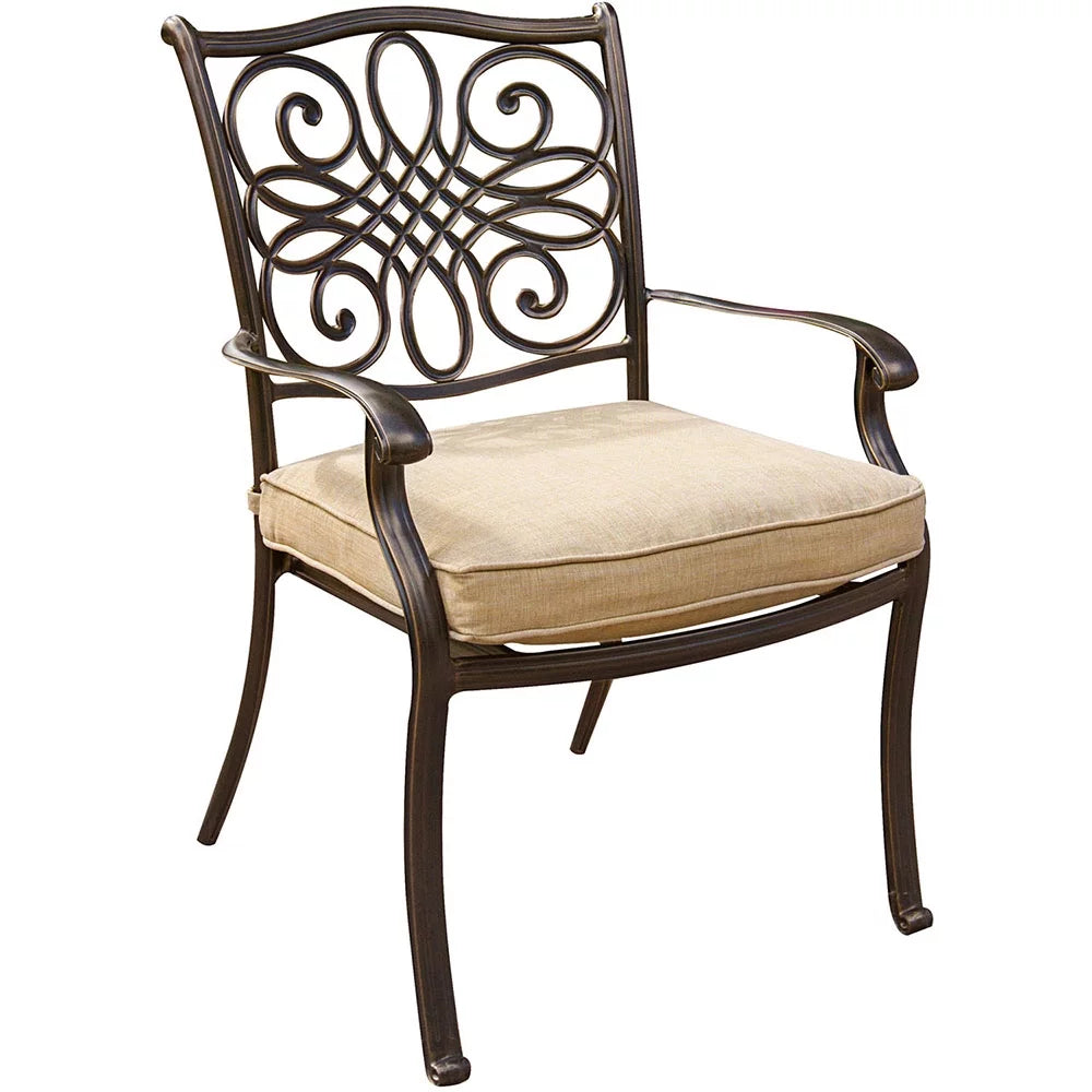 3-Piece Bistro Set with Glass-Top Table Q411
