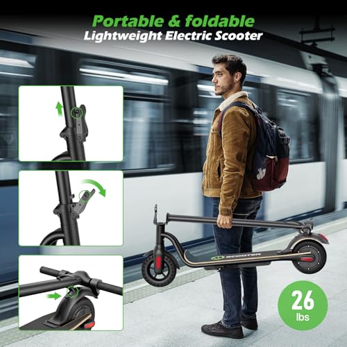 Electric Scooter for Adults, Long Range, Dual Suspension D190