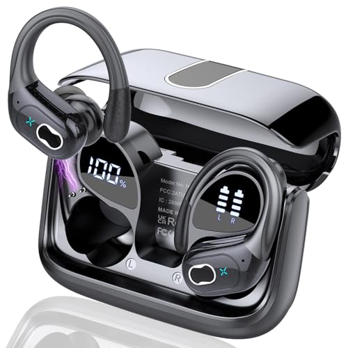 Wireless Earbuds Bluetooth 5.4 with Earhooks, IPX7 Waterproof P475856