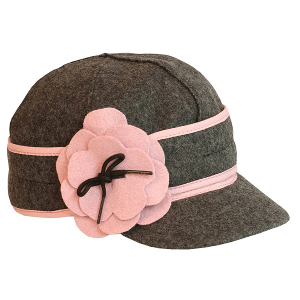 Petal Pusher Cap - Charcoal/Pink V634