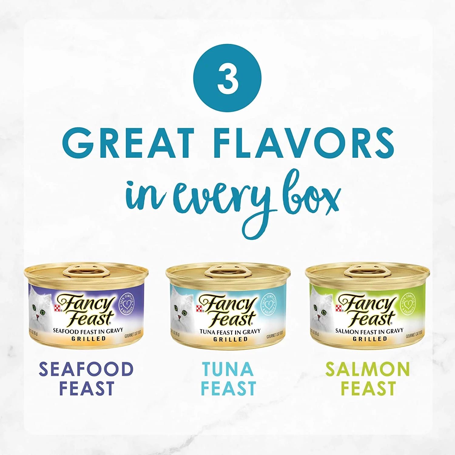 Grilled Seafood Wet Cat Food Variety Pack, 3 oz Cans Z566547