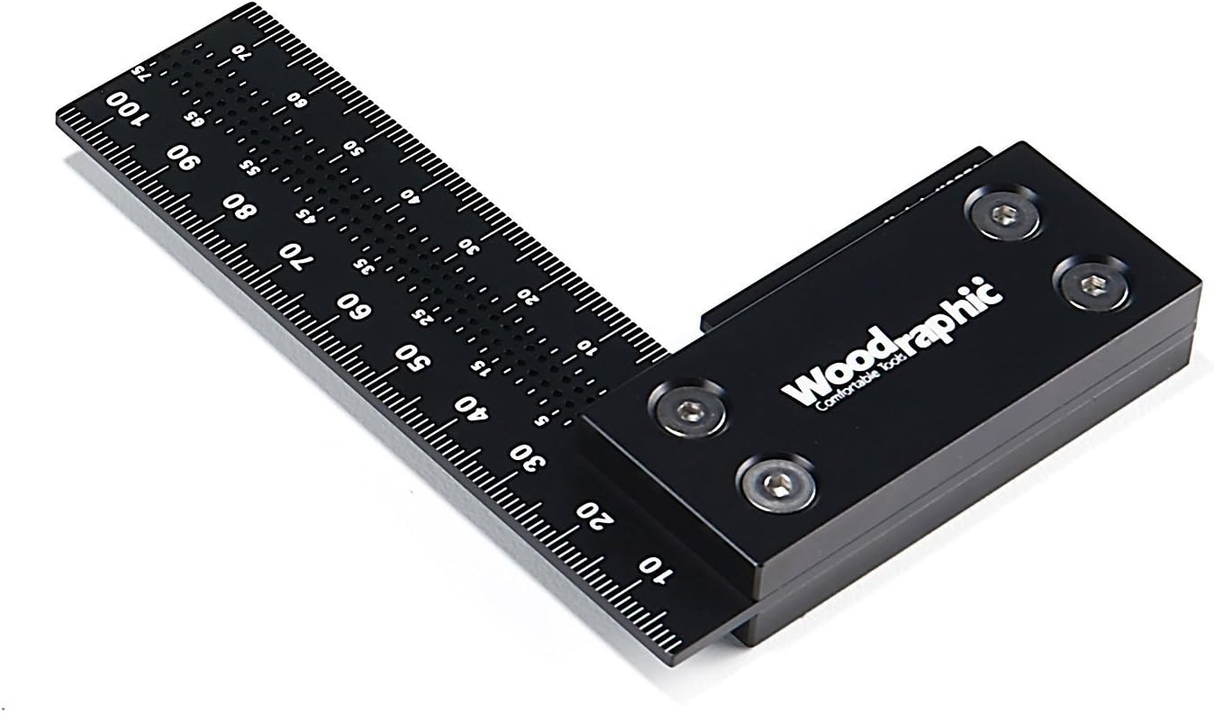 12-inch Precision Square Ruler for Woodworking Marking and Measuring R781715