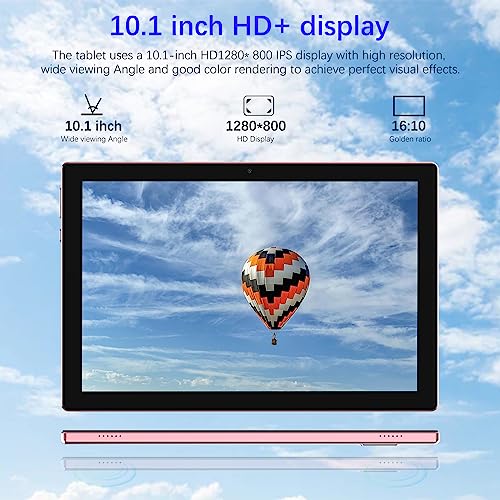 10 inch 2 in 1 Tablet with Keyboard Mouse Case Stylus, 8GB+64GB, IPS Touch Screen G53405