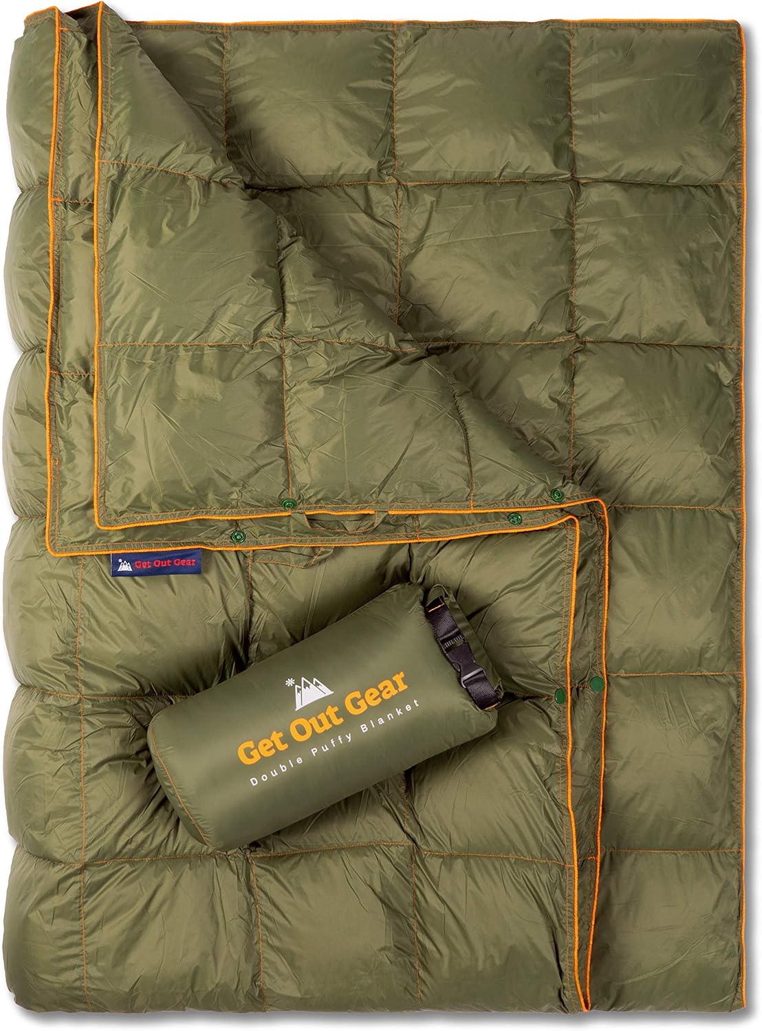 Double Puffy Camping Blanket - Packable, Lightweight, Water-Resistant Z5138