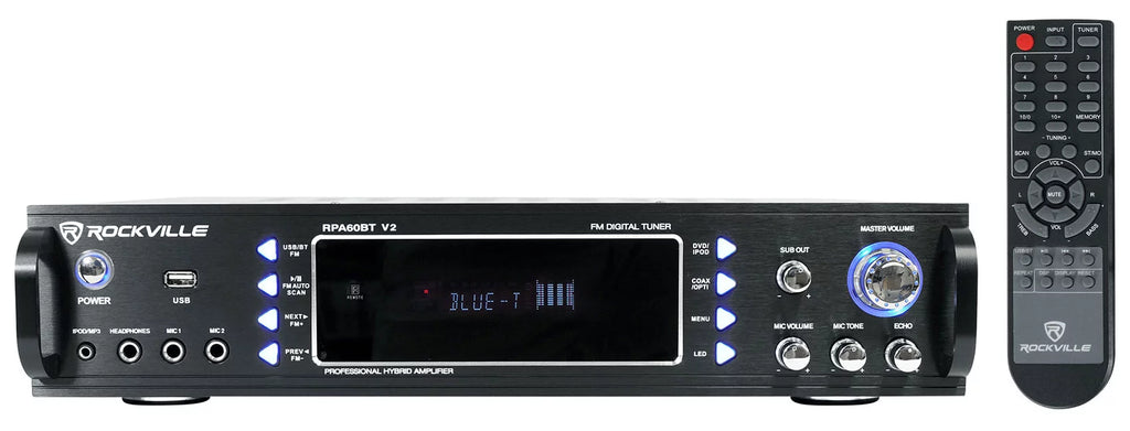 Home Theater Bluetooth Receiver with 4 In-Ceiling 6.5" LED Speakers P521771