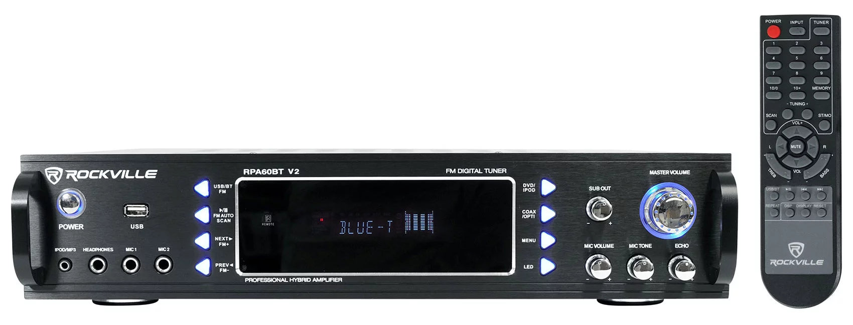 Home Theater Bluetooth Receiver with 4 In-Ceiling 6.5" LED Speakers P521771
