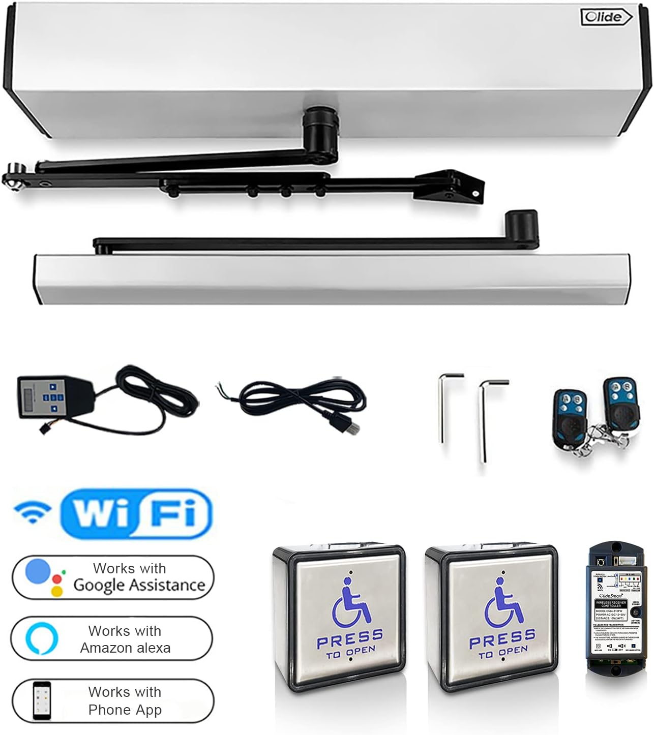 ADA Swing Door Operator with Stainless Steel Push Buttons P9121