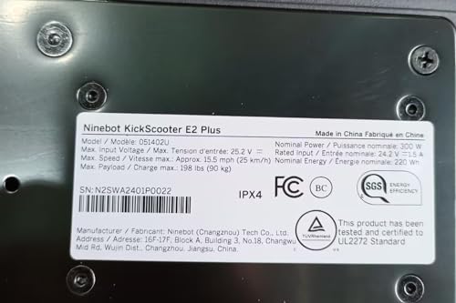 Electric KickScooter with 300W Motor, 15.5 Mile Range N180983