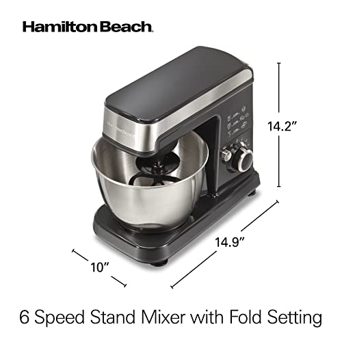 6 Speed Electric Stand Mixer with Stainless Steel Bowl J24446