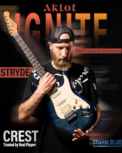 Electric Guitar with Coil-Split, Roasted Maple Neck, HSS Pickups, Beginner Kit with Amp and Bag C21096