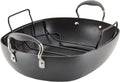 Anolon Advanced Hard Anodized Nonstick Roaster/Roasting Pan with Rack, 16 Inch x 13 Inch, Pewter