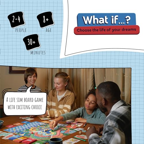 Family Board Game for Kids and Parents, Ages 8+, 2-4 Players P1997