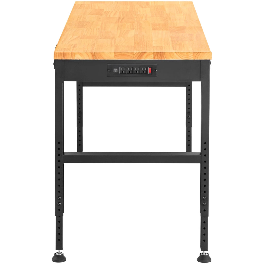 Adjustable Height Workbench, 48"L x 20"W, 2000 lbs Capacity H42094