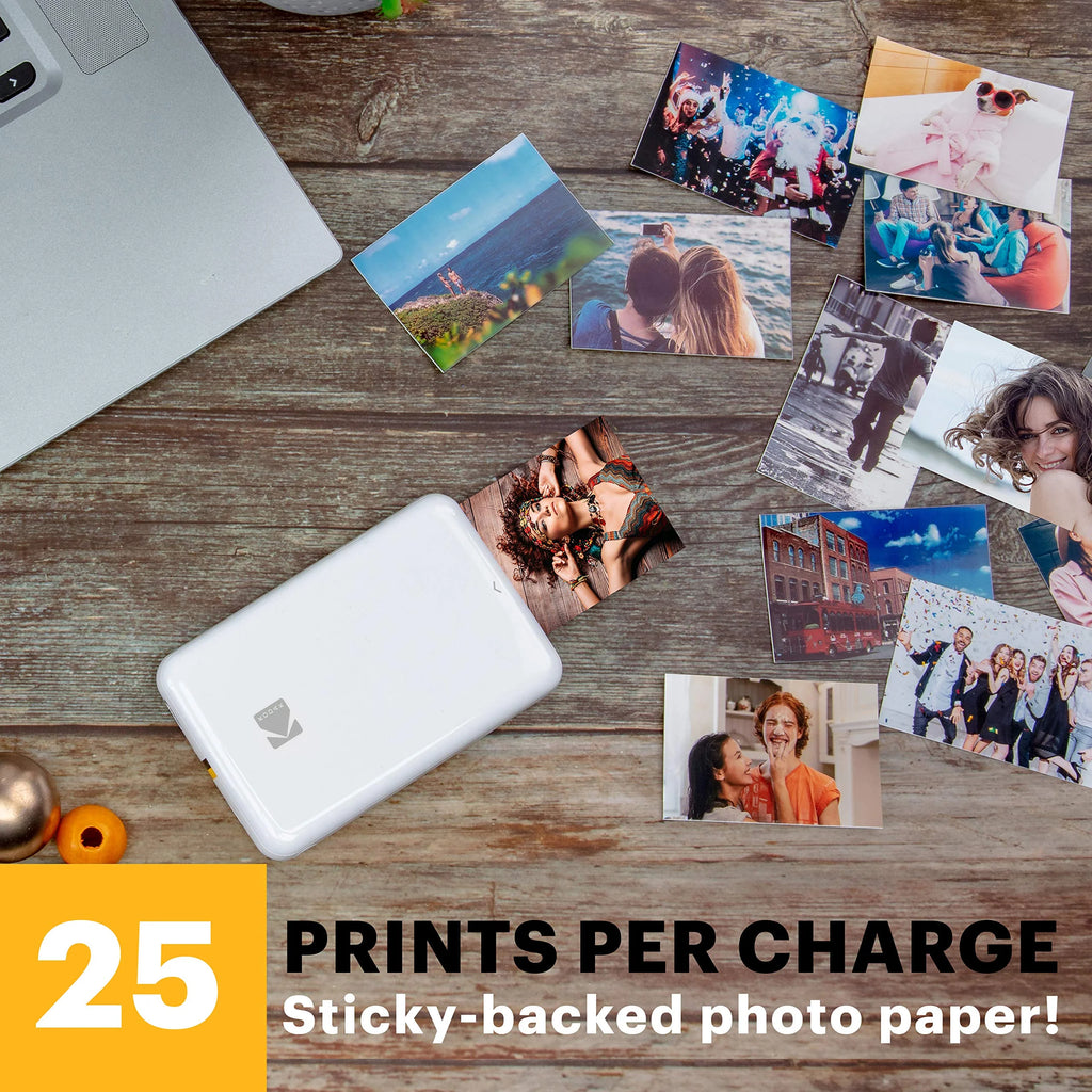 Instant Photo Printer Go Bundle (White) for iOS & Android O480