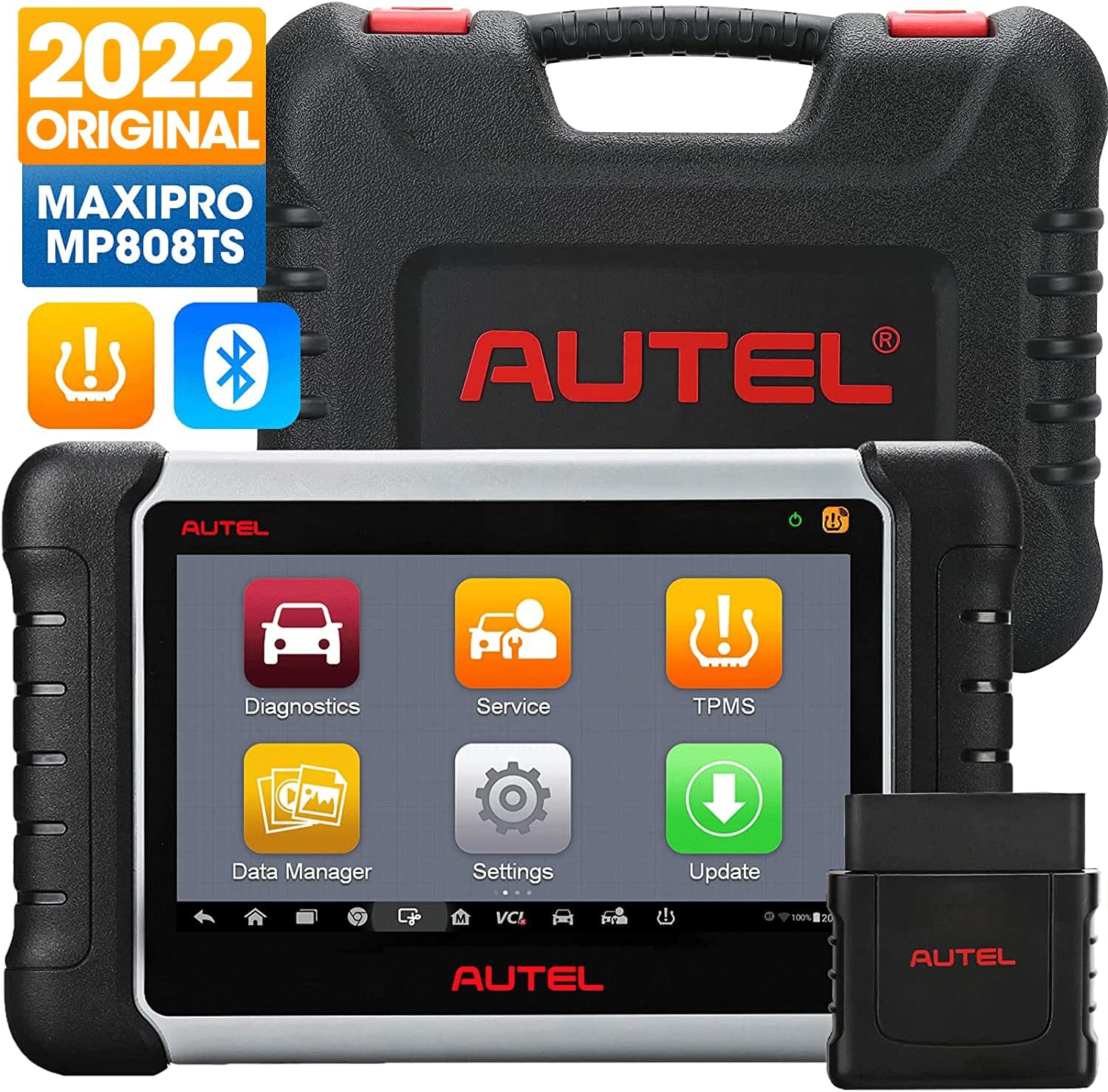 Autel MaxiPRO MP808TS, Autel Scanner with Full TPMS Service Function Updated of MP808/DS808/MP808K Diagnostic Tool , 30+ Special Functions Bi-directional Control and Wireless BT