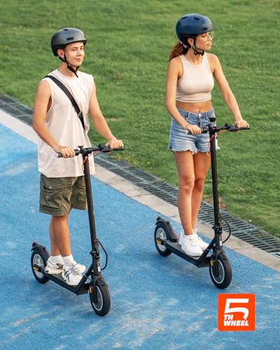 Electric Scooter with 10" Solid Tires, 350W Motor, Foldable for Adults J862290
