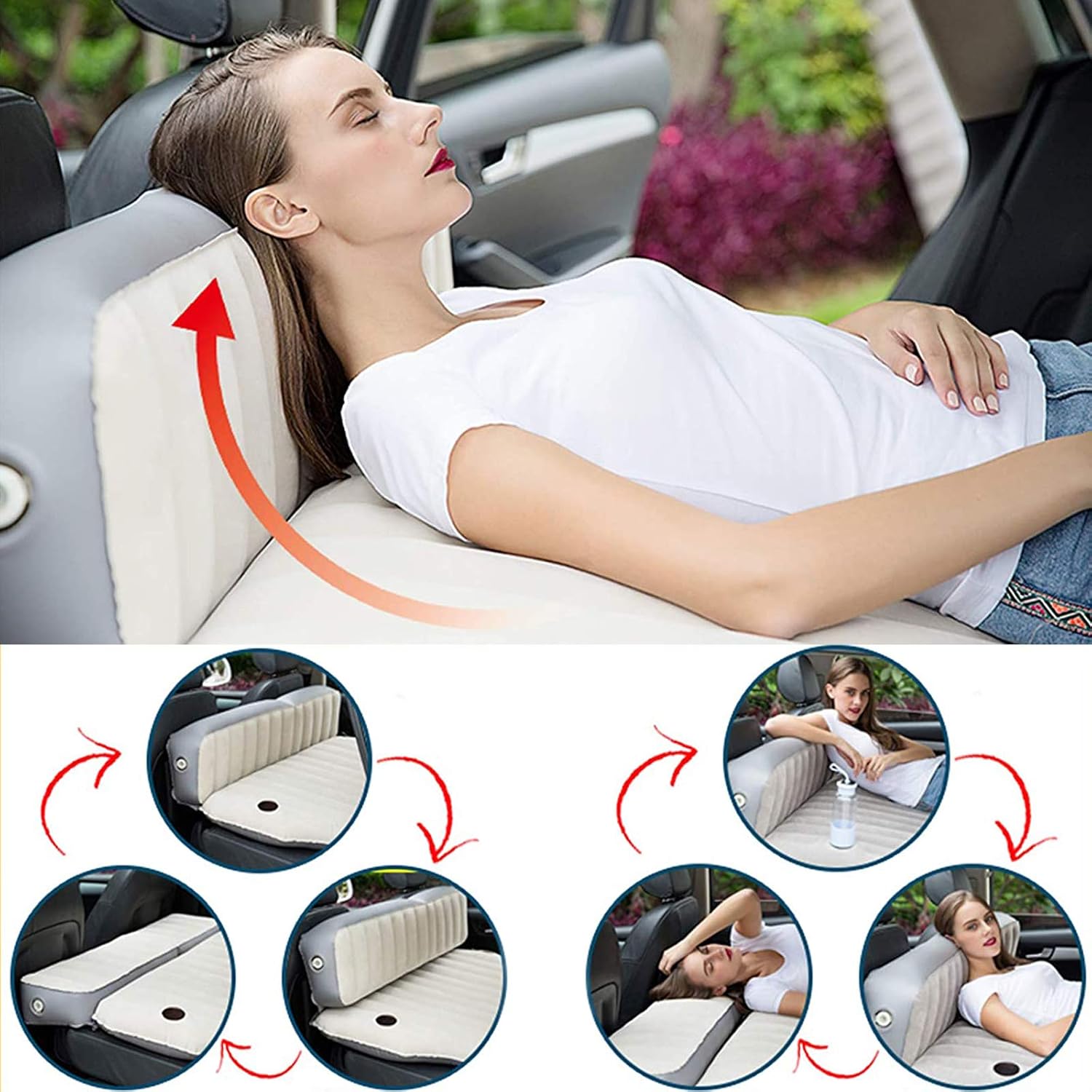 Inflatable Air Mattress Bed for Car Camping V72041