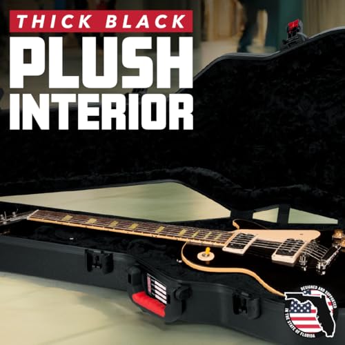 Molded Flight Case for Strat/Tele Style Electric Guitars with TSA Locking Latch U665